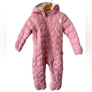 The North Face Baby Pink Thermoball One-Peice  12-18 Months